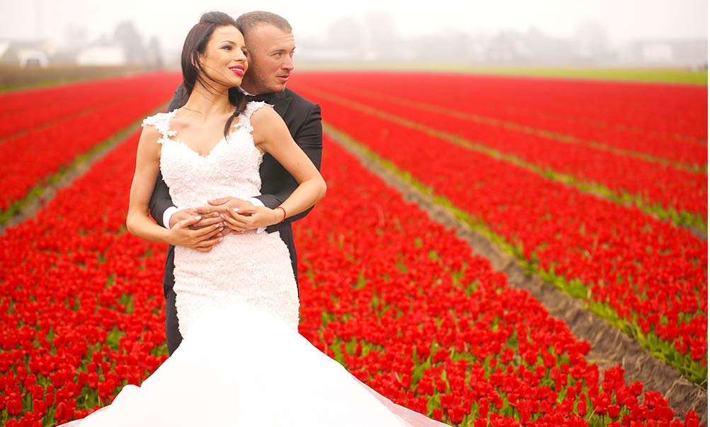 Boda rojo y blanco